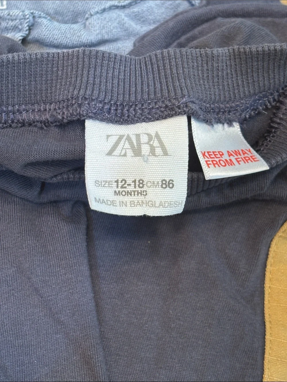 Zara Light Blue Kids Stretch Denim Pants with Zara shirt
